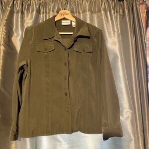 Alfred Dunner Khaki Utility Jacket